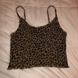 Hollister Leopard Top